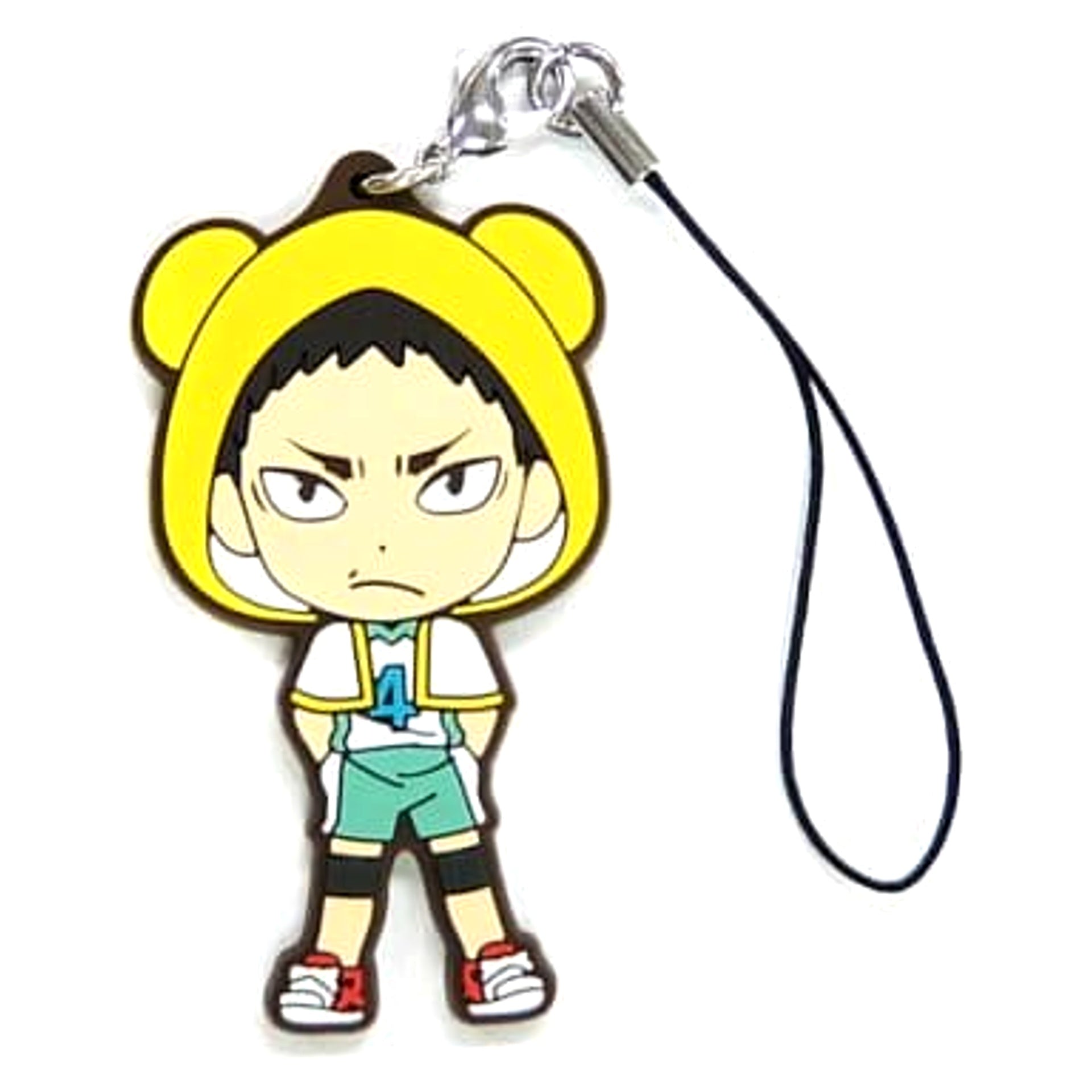 Haikyu!! Hajime Iwaizumi Be@rbrick Ichiban Kuji BE@BRICKuji!! Rubber Charm Kyunchara Illustrations Prize I Keychains [USED]