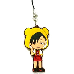 Haikyu!! Tetsuro Kuroo Be@rbrick Ichiban Kuji BE@BRICKuji!! Rubber Charm Kyunchara Illustrations Prize I Keychains [USED]