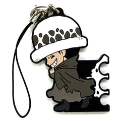 One Piece Law Smile Ichiban Kuji History of Law Rubber Charm Kyunchara Illustrations Prize H Keychains [USED]