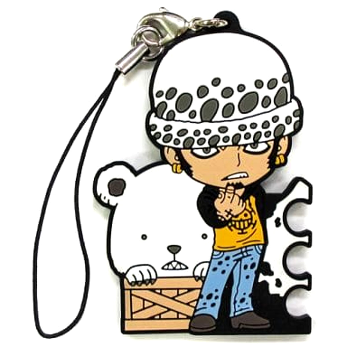 One Piece Law Bepo Ichiban Kuji History of Law Rubber Charm Kyunchara Illustrations Prize H Keychains [USED]