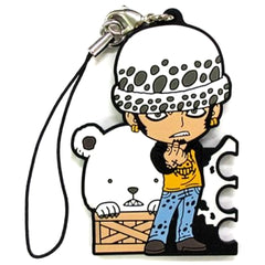 One Piece Law Bepo Ichiban Kuji History of Law Rubber Charm Kyunchara Illustrations Prize H Keychains [USED]