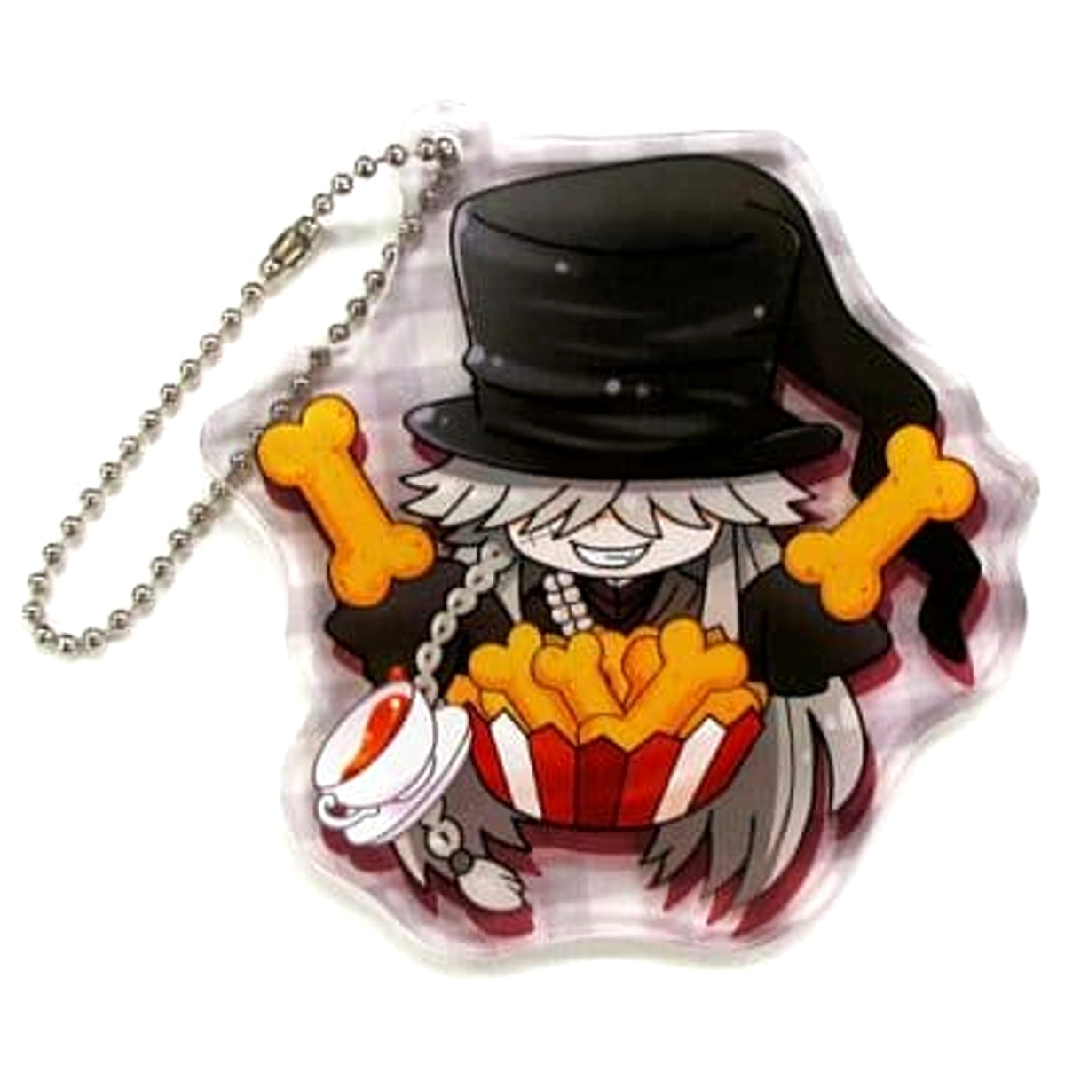 Black Butler: Book of Circus Undertaker Secret Ichiban Kuji Sono Shitsuji Shinmyo Plate Keychain Prize I [USED]