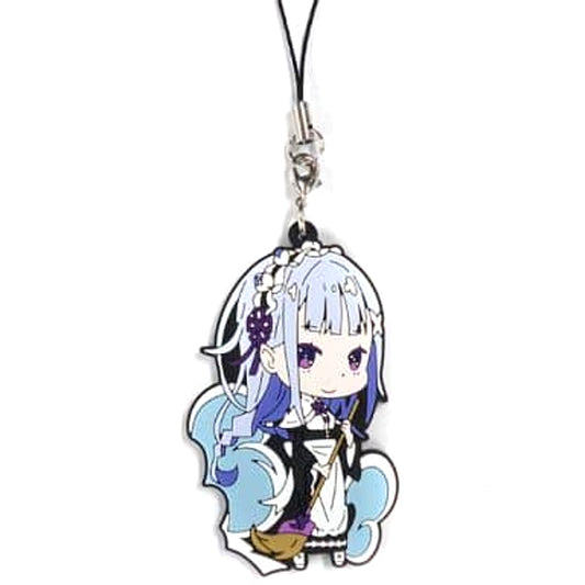 Re:ZERO -Starting Life in Another World- Emilia Maid Ver. Rubber Charm Monthly Comic Alive Limited May 2015 Issue Special Bonus Keychains [USED]