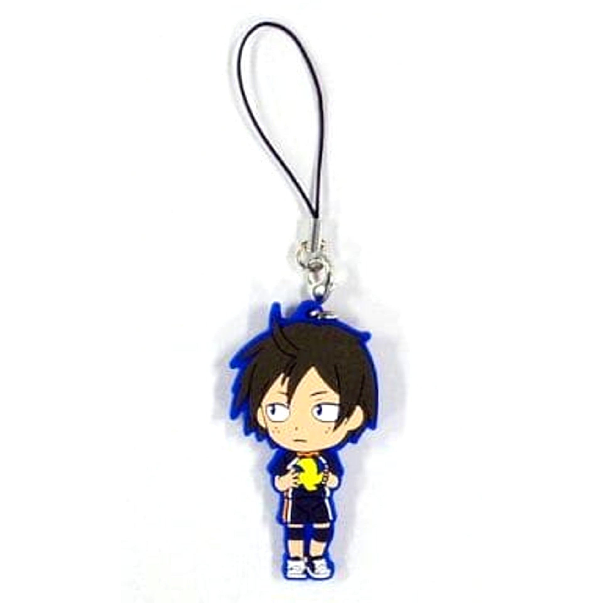 Haikyu!! Tadashi Yamaguchi Ichiban Kuji Decisive Battle At The New Garbage Dump! Karasuno Rubber Strap Kyunchara Illustrations Prize I Keychains [USED]