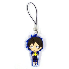 Haikyu!! Tadashi Yamaguchi Ichiban Kuji Decisive Battle At The New Garbage Dump! Karasuno Rubber Strap Kyunchara Illustrations Prize I Keychains [USED]