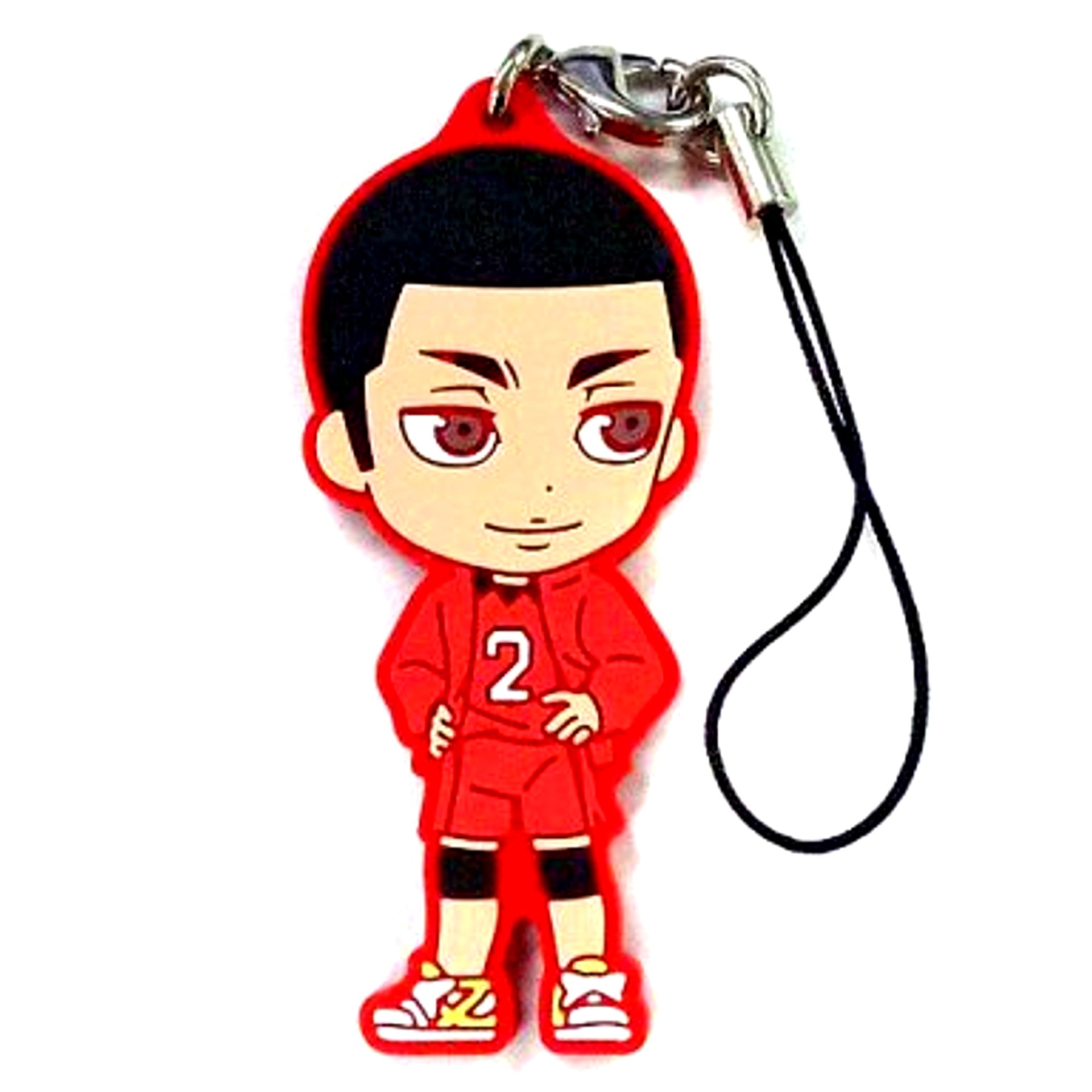 Nobuyuki Kai Haikyu!! Shin Gomisuteba no Kessen Ichiban Kuji J Prize Kyun Chara Illustrations Rival School Rubber Strap [USED]