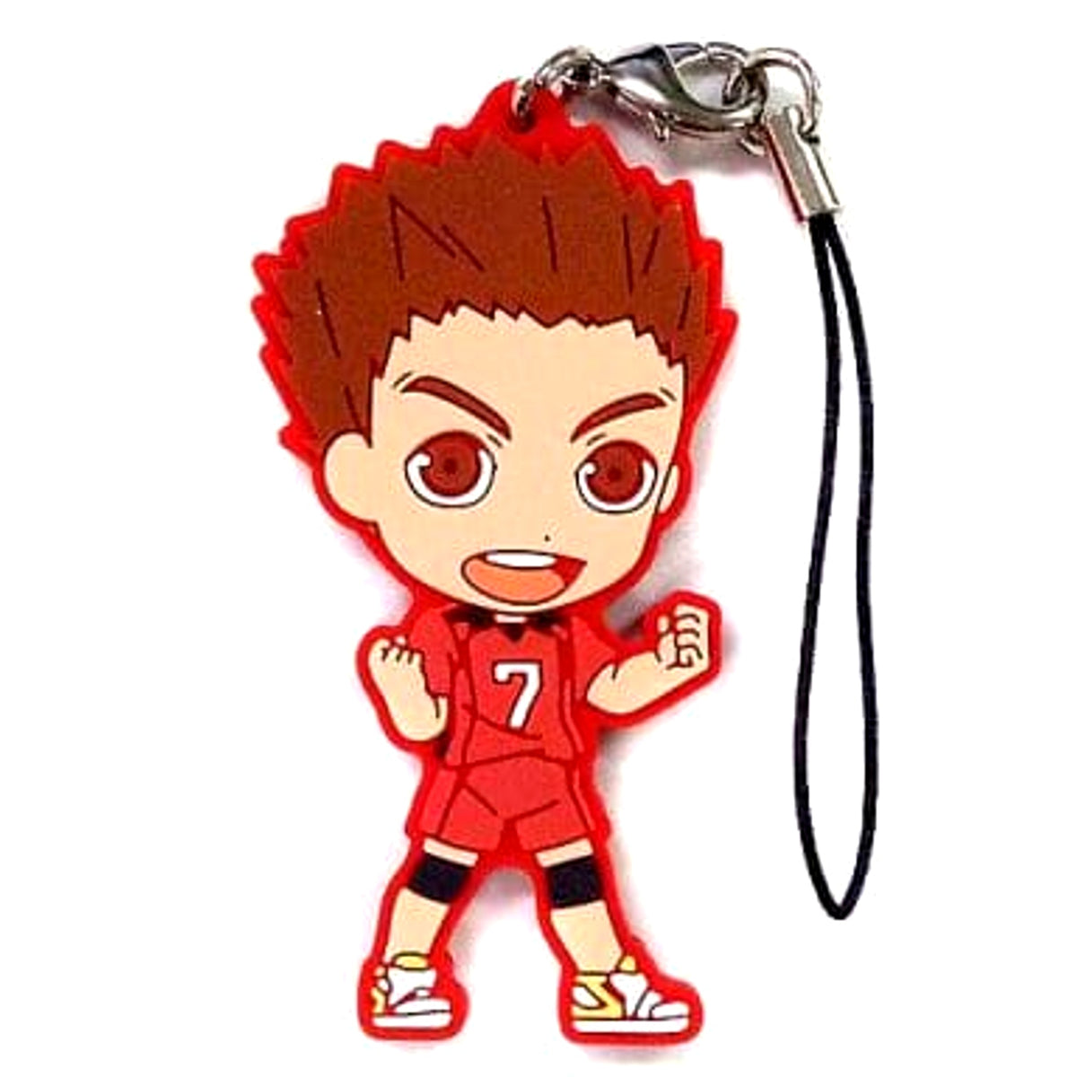 Haikyu!! Sou Inuoka Ichiban Kuji Decisive Battle At The New Garbage Dump! Rival School Rubber Strap Kyunchara Illustrations Prize J Keychains [USED]