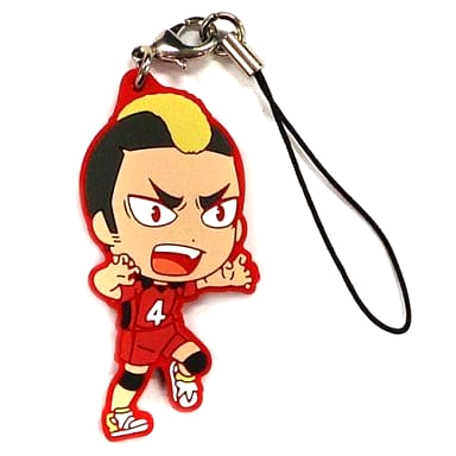 Haikyu!! Taketora Yamamoto Ichiban Kuji Decisive Battle At The New Garbage Dump! Rival School Rubber Strap Kyunchara Illustrations Prize J Keychains [USED]