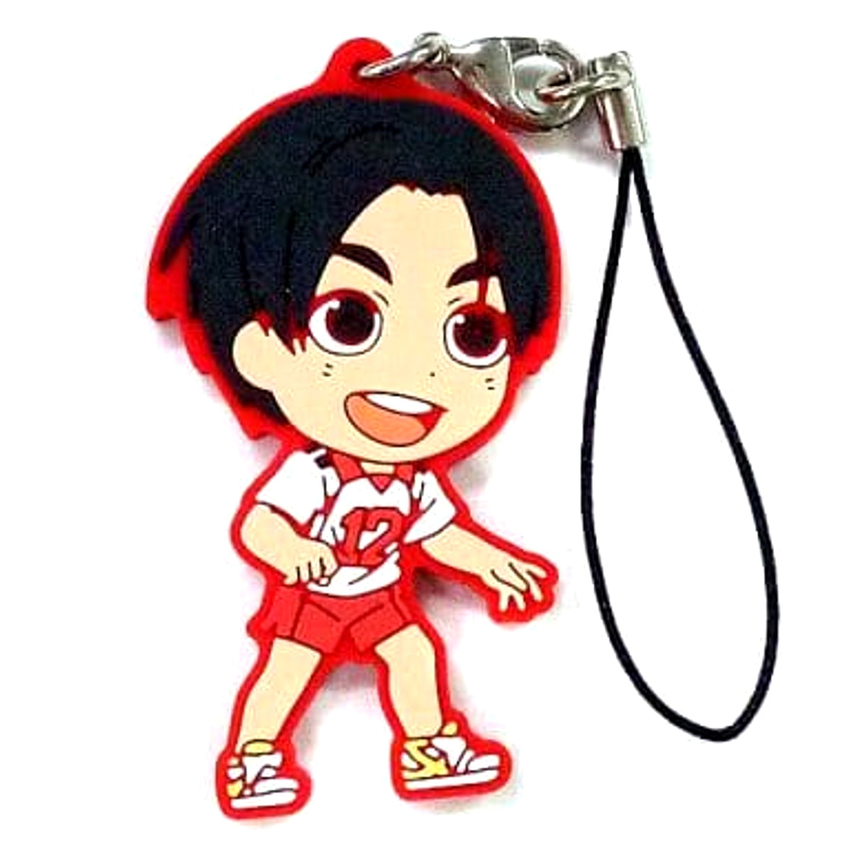Haikyu!! Yuki Shibayama Ichiban Kuji Decisive Battle At The New Garbage Dump! Rival School Rubber Strap Kyunchara Illustrations Prize J Keychains [USED]