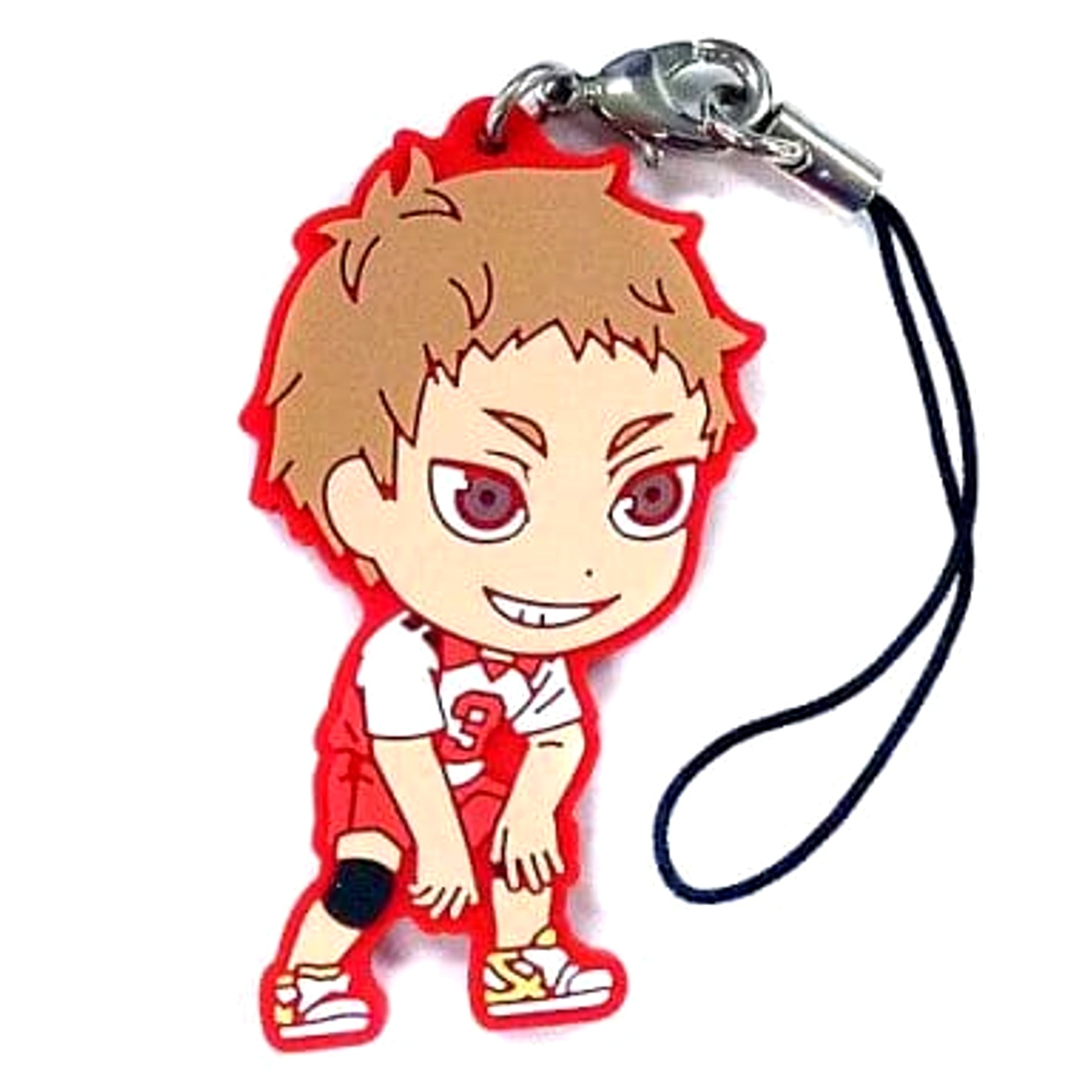Haikyu!! Morisuke Yaku Ichiban Kuji Decisive Battle At The New Garbage Dump! Rival School Rubber Strap Kyunchara Illustrations Prize J Keychains [USED]