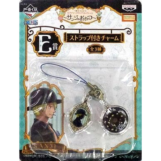 One Piece Sanji Ichiban Kuji Picture Clip Collection Sanji’s Snack Charm with Strap Prize E Charm [USED]