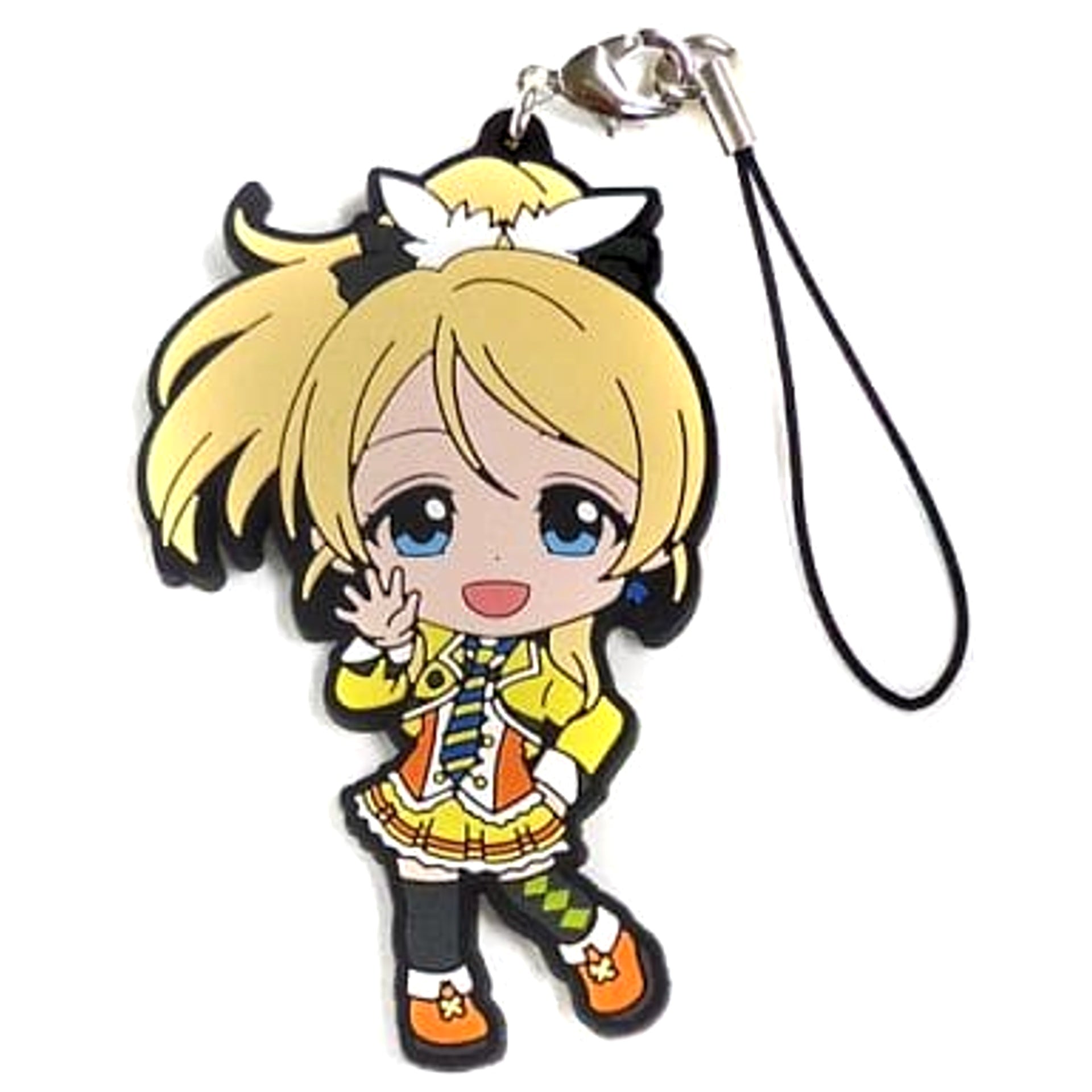 Love Live! The School Idol Movie Eri Ayase Ichiban Kuji Rubber Charm Kyunchara Illustrations Prize M [USED]