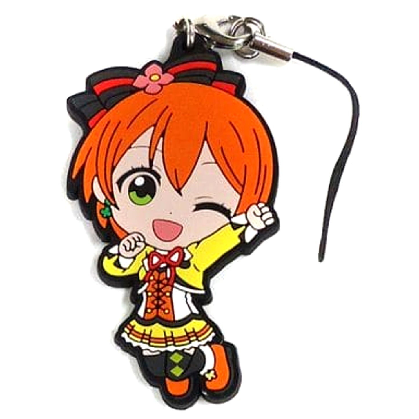 Love Live! The School Idol Movie Rin Hoshizora Ichiban Kuji Rubber Charm Kyunchara Illustrations Prize M [USED]