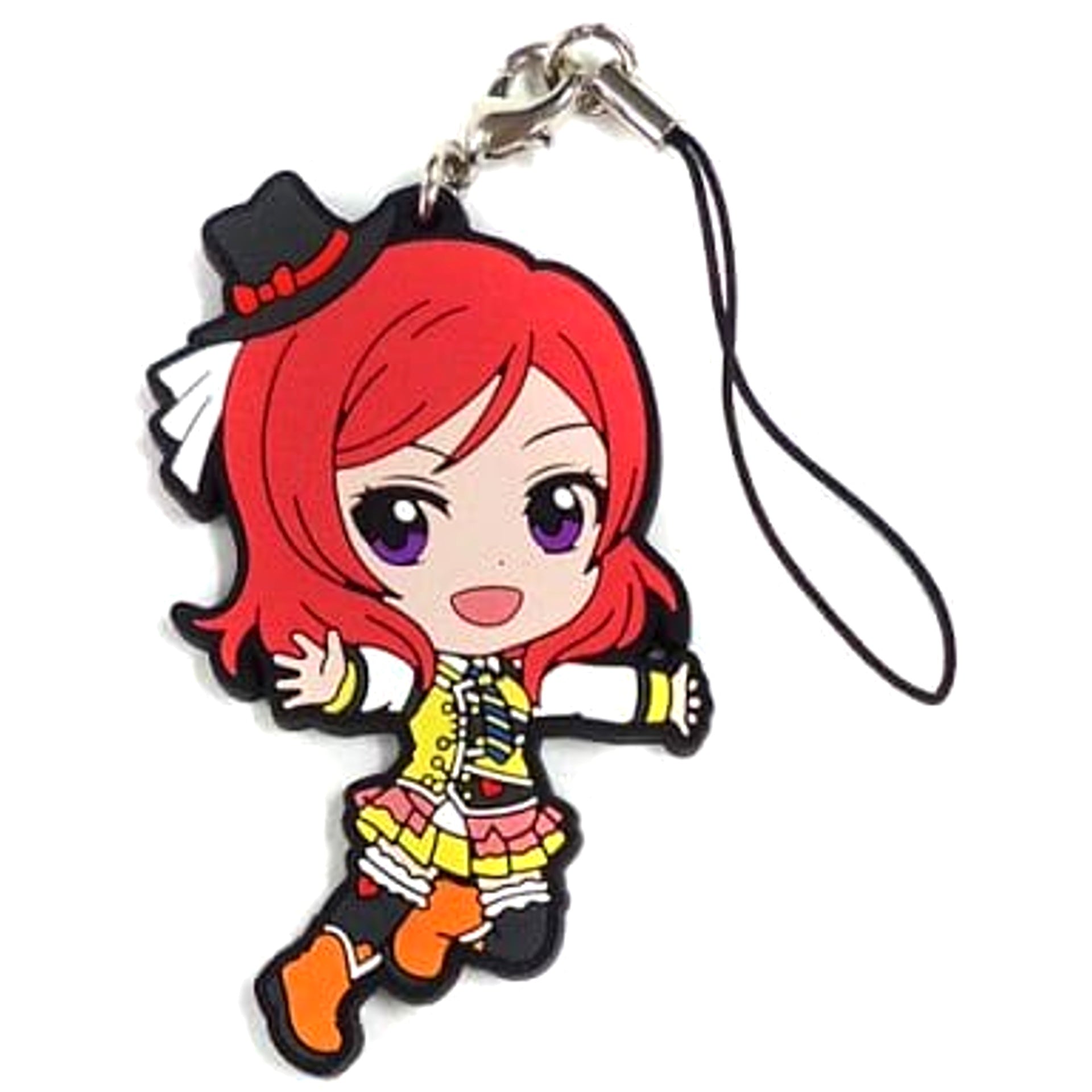 Love Live! The School Idol Movie Maki Nishikino Ichiban Kuji Rubber Charm Kyunchara Illustrations Prize M [USED]