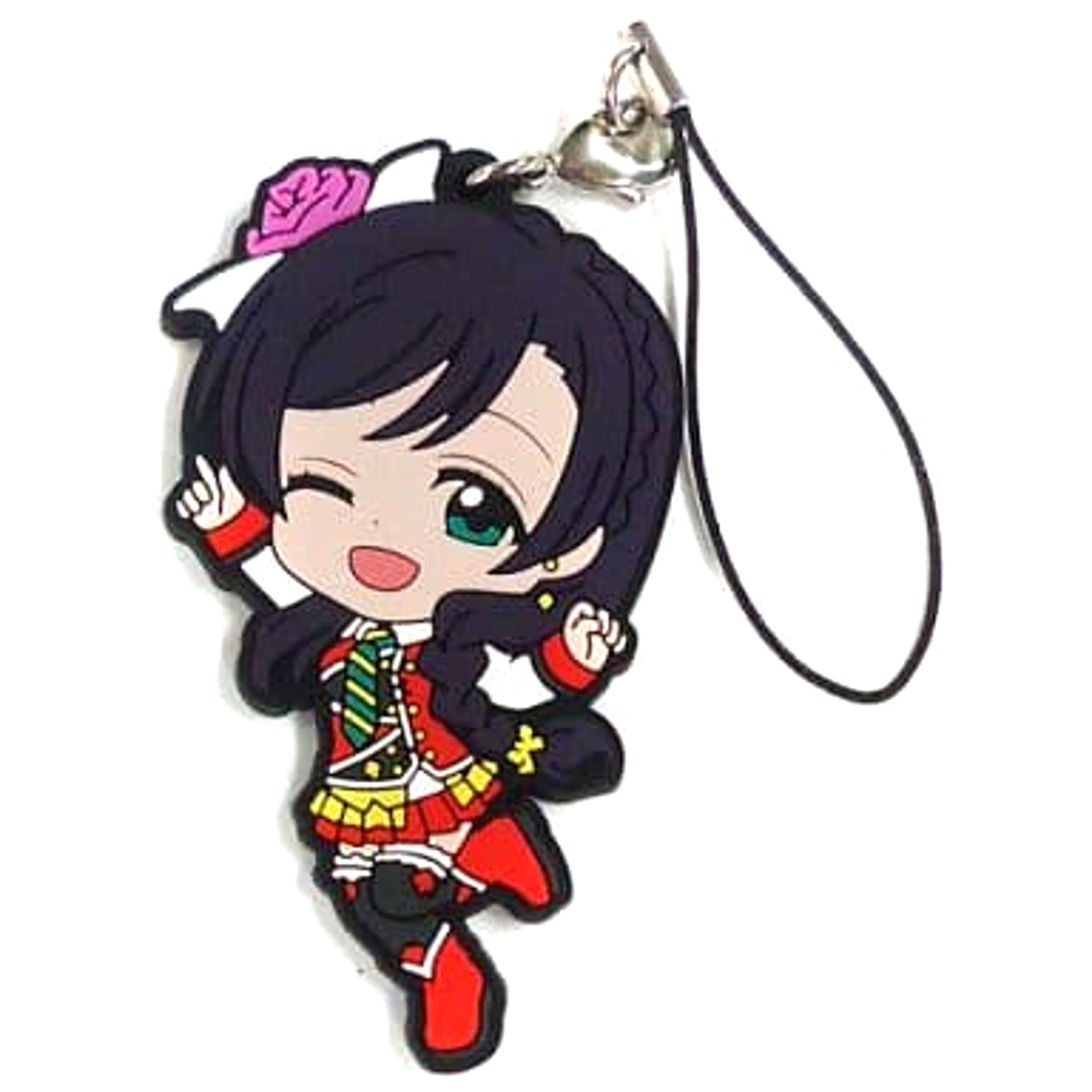 Love Live! The School Idol Movie Nozomi Toujou Ichiban Kuji Rubber Charm Kyunchara Illustrations Prize M [USED]
