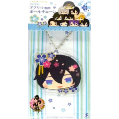 Touken Ranbu ONLINE Mikazuki Munechika Mochimochi Acrylic Ball Chain Keychains [USED]