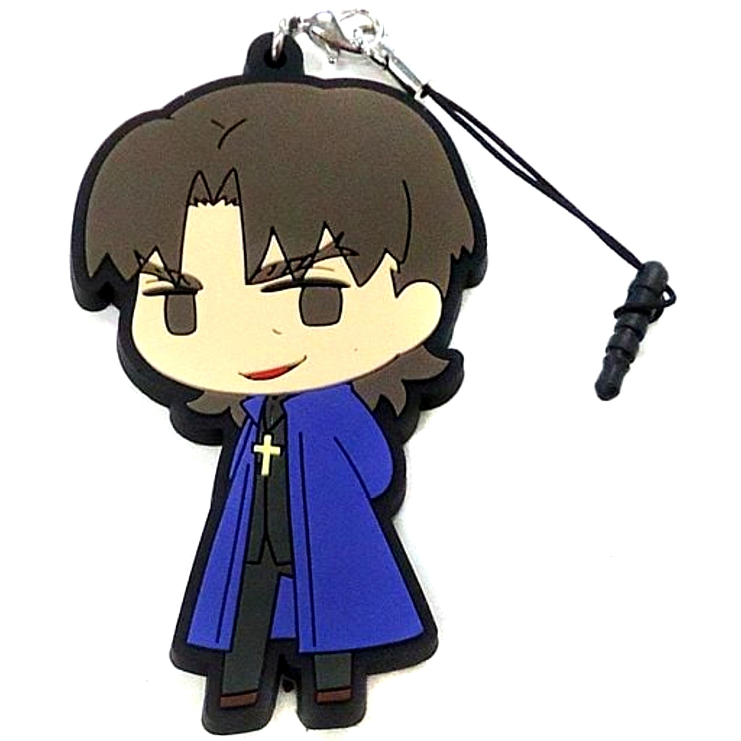 Kirei Kotomine Fate/stay night Unlimited Blade Works Cafe Famous Scene Rubber Strap [USED]