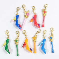 Sailor Moon, etc. Sailor Moon Ichiban Kuji Pretty Treasures High Heels Charm Set Prize E All 5 Types Set Charm [USED]