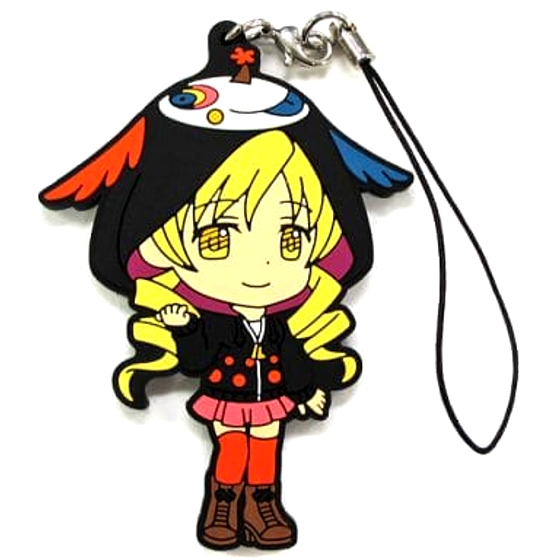 Puella Magi Madoka Magica Mami Tomoe Ichiban Kuji Magiccraft Rubber Charm Kyunchara Illustrations Prize K Keychains [USED]