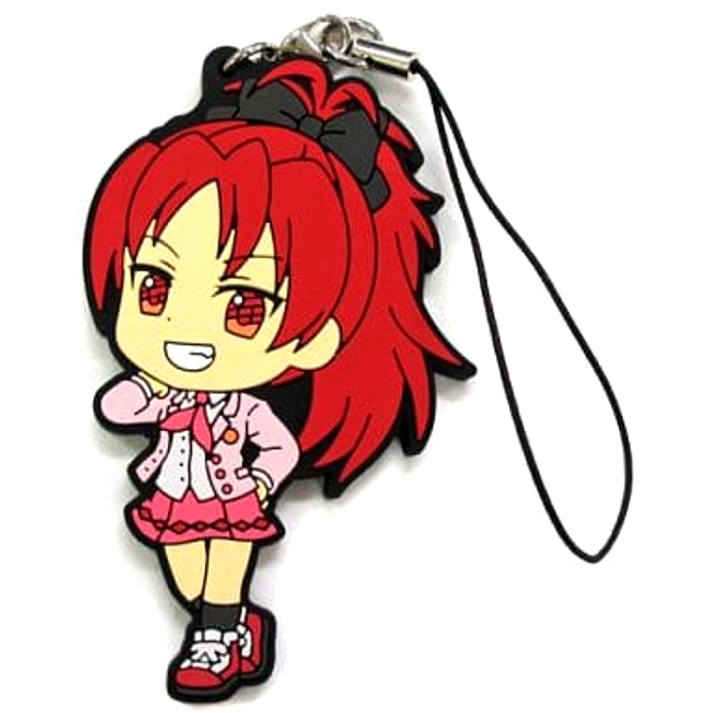 Puella Magi Madoka Magica Kyoko Sakura Ichiban Kuji Magiccraft Rubber Charm Kyunchara Illustrations Prize K Keychains [USED]