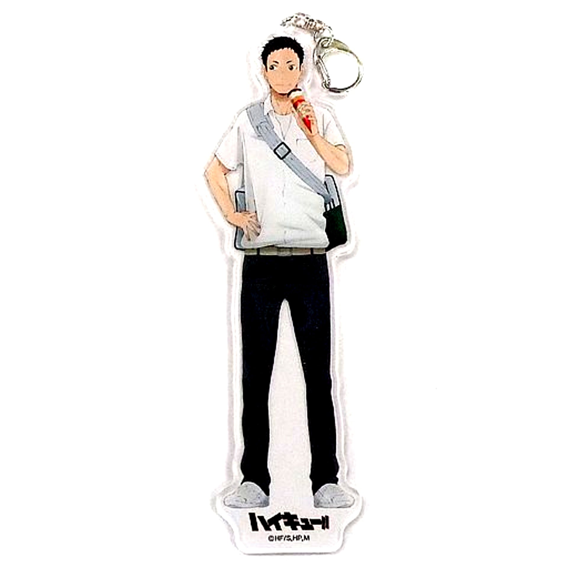 Daichi Sawamura Haikyu!! Trading Acrylic Keychain Drawn Illustration 1/10 Animate Cafe Ltd [USED]