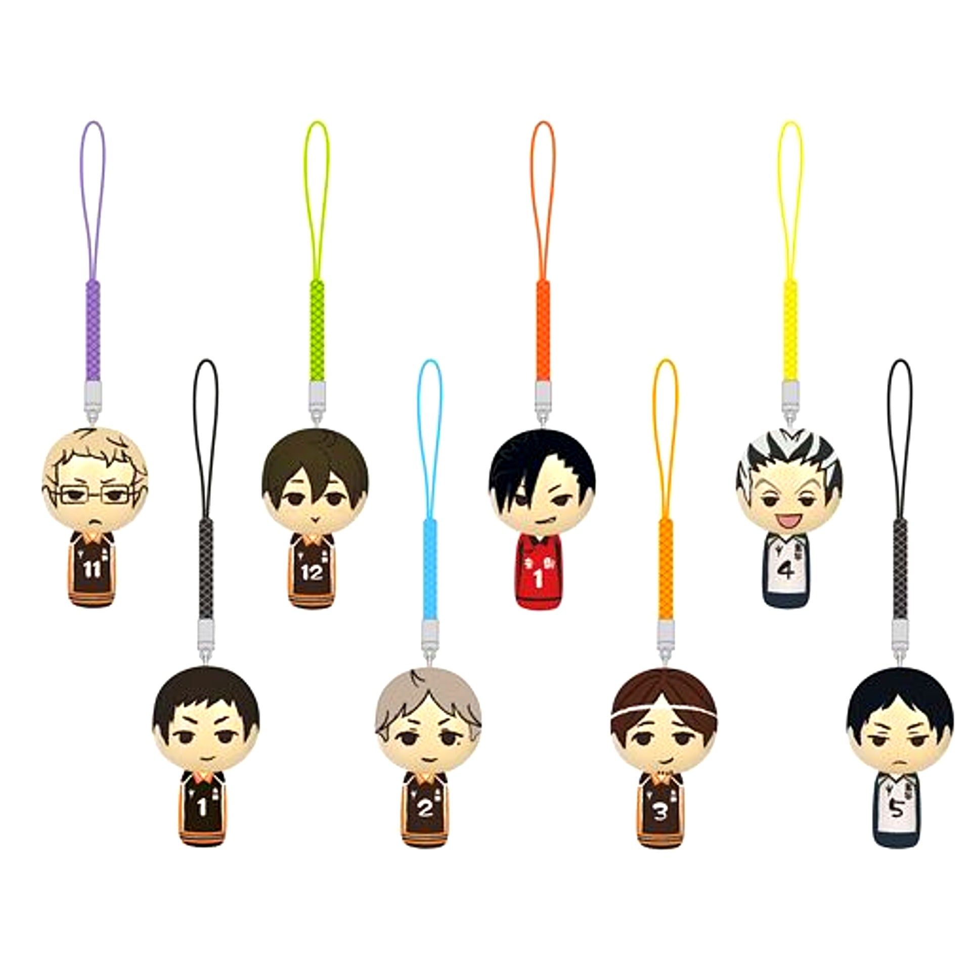 Set of 8 Haikyu!! Kokeshi Netsuke VOL.2 [USED]