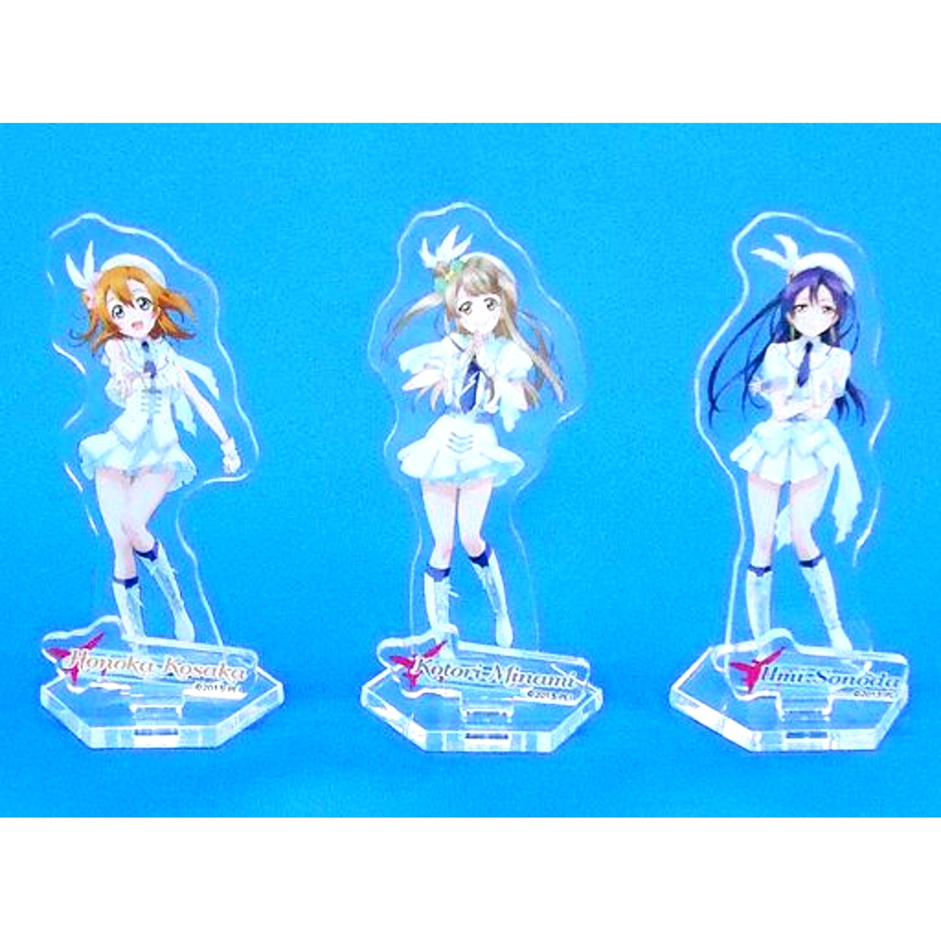 Set of 3 2nd Year Wonderful Rush Acrylic Stands Love Live! The School Idol Movie x Lawson Limited [USED]