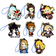 Granblue Fantasy Gran & Others All 8 Types Set Rubber Strap Collection Vol.1 Keychains [USED]