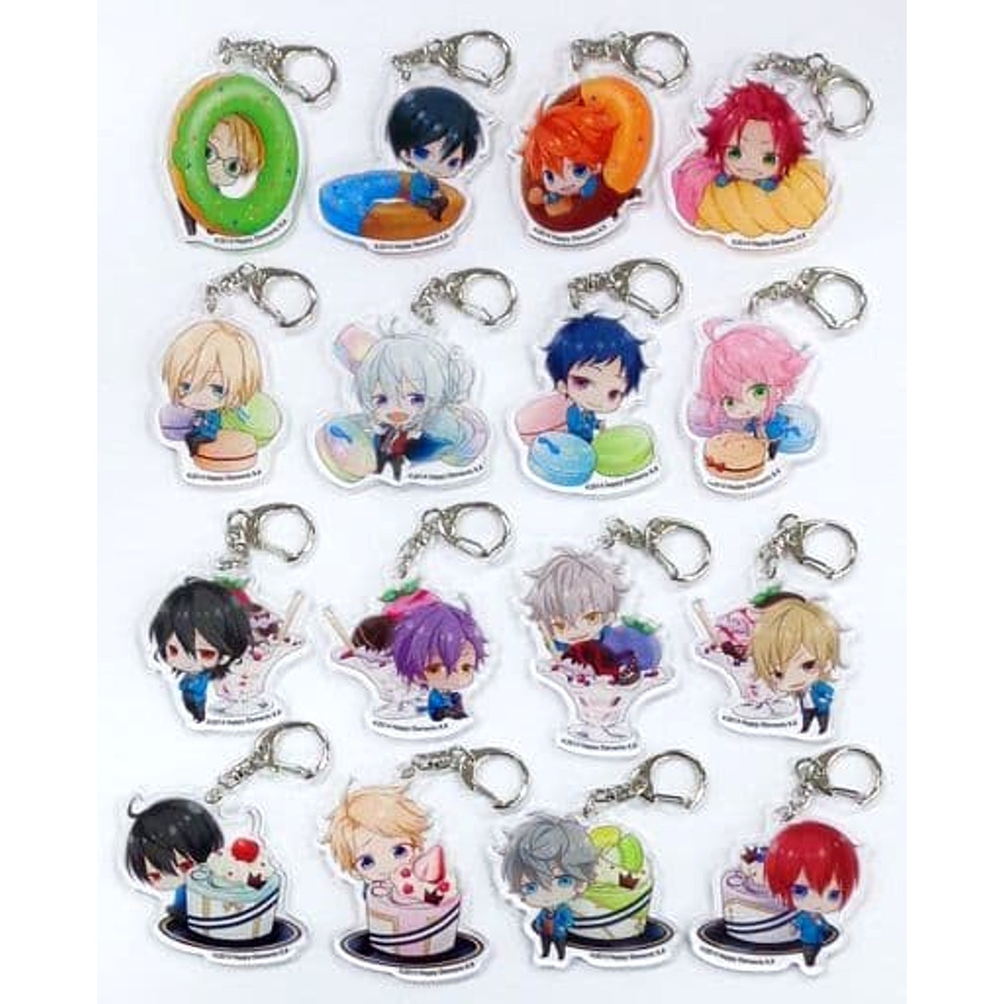 Rei Sakuma & Others Ensemble Stars! All 16 Types Set Random Acrylic Keychains animate cafe Limited [USED]