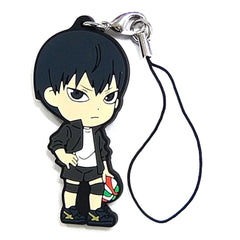 Haikyu!! Tobio Kageyama Ichiban Kuji Let's Go Tokyo!! Karasuno Rubber Strap Kyunchara Illustrations Prize H Keychains [USED]