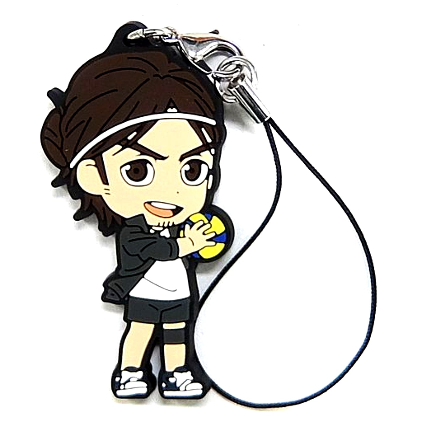 Asahi Azumane Haikyu!! Let's Go Tokyo!! Ichiban Kuji H Prize Kyun Chara Illustrations Karasuno Rubber Strap [USED]