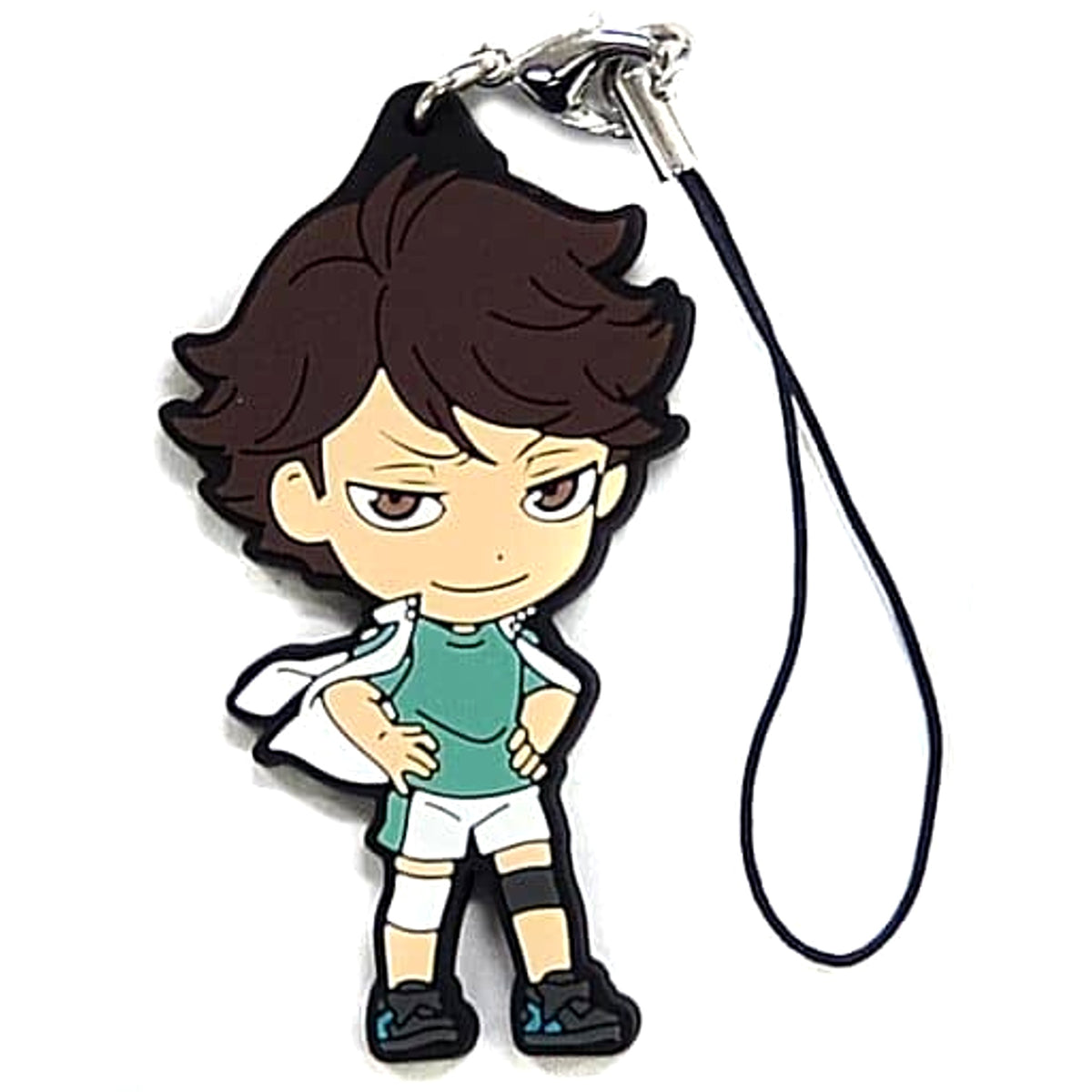 Haikyu!! Toru Oikawa Ichiban Kuji Let's Go Tokyo!! Rival School Rubber Strap Kyunchara Illustrations Prize I Keychains [USED]