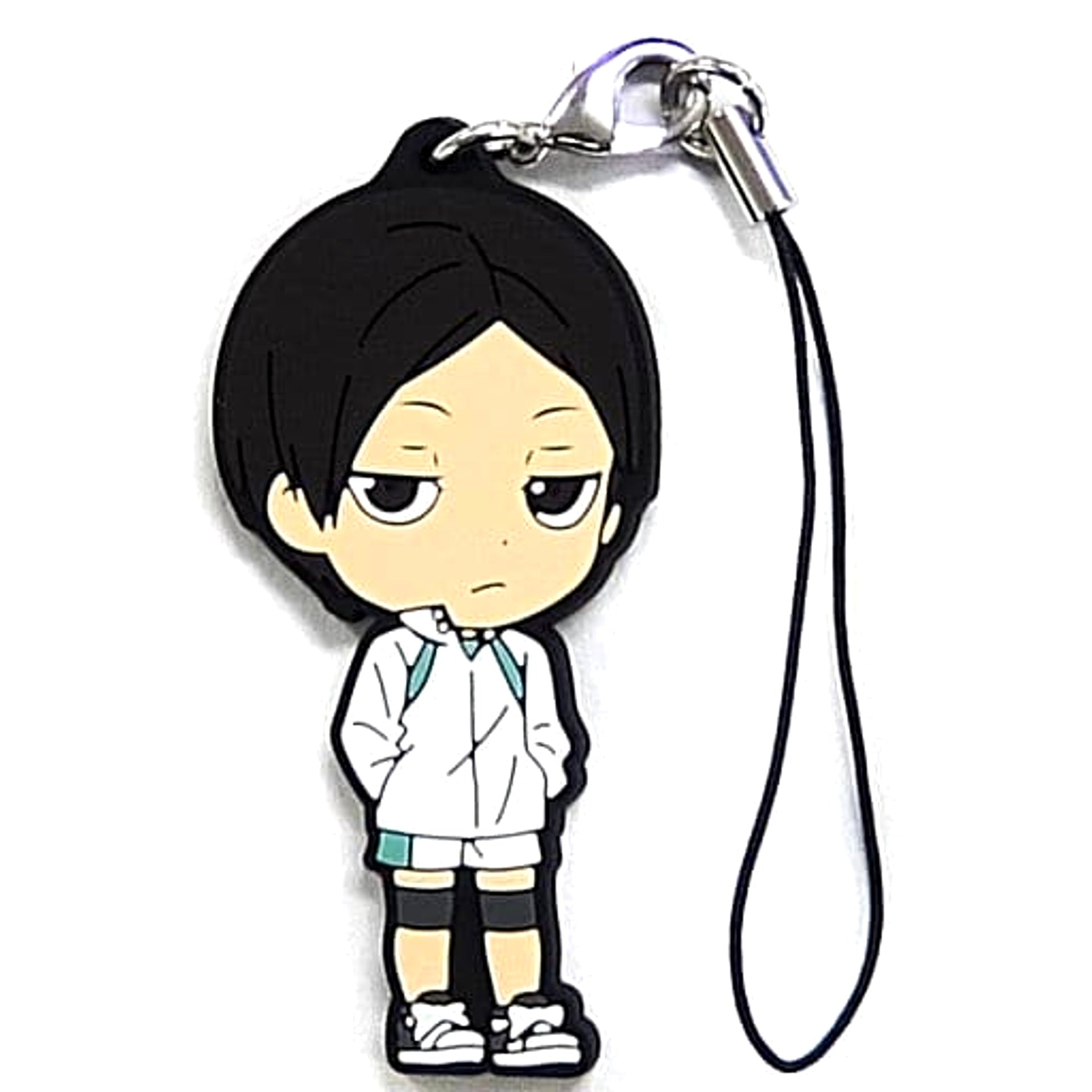 Haikyu!! Akira Kunimi Ichiban Kuji Let's Go Tokyo!! Rival School Rubber Strap Kyunchara Illustrations Prize I Keychains [USED]