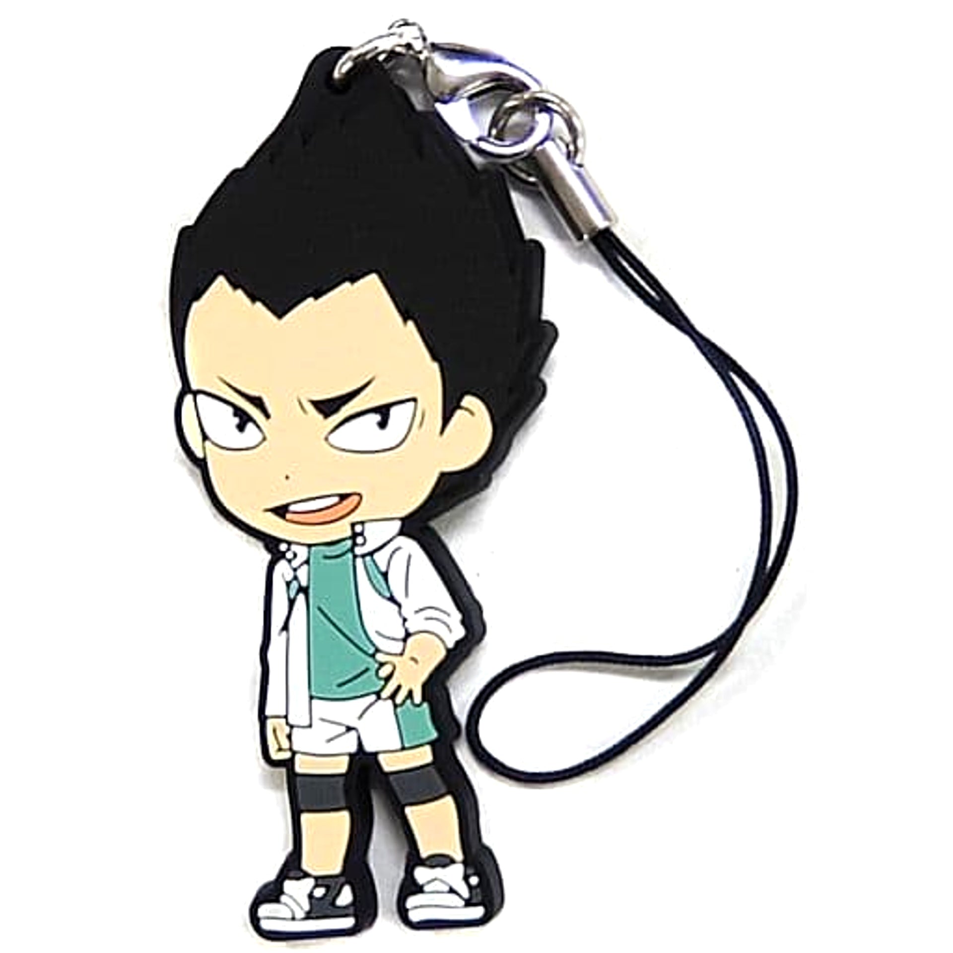 Haikyu!! Yutaro Kindaichi Ichiban Kuji Let's Go Tokyo!! Rival School Rubber Strap Kyunchara Illustrations Prize I Keychains [USED]