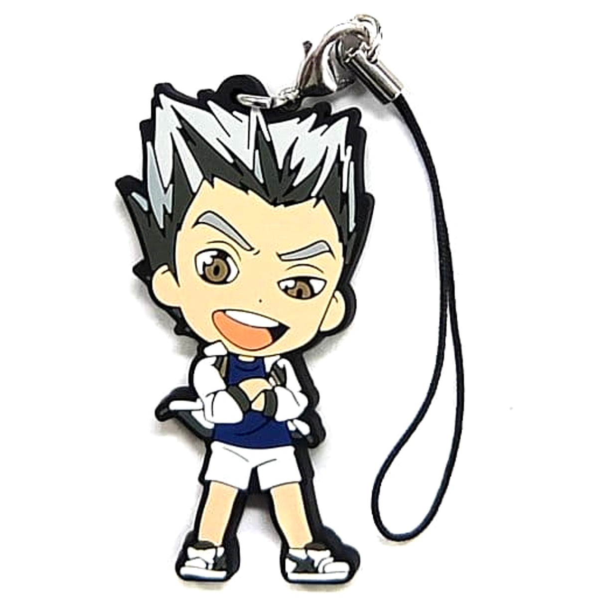 Haikyu!! Kotaro Bokuto Ichiban Kuji Let's Go Tokyo!! Rival School Rubber Strap Kyunchara Illustrations Prize I Keychains [USED]
