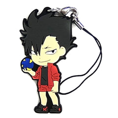 Haikyu!! Tetsuro Kuroo Ichiban Kuji Let's Go Tokyo!! Rival School Rubber Strap Kyunchara Illustrations Prize I Keychains [USED]