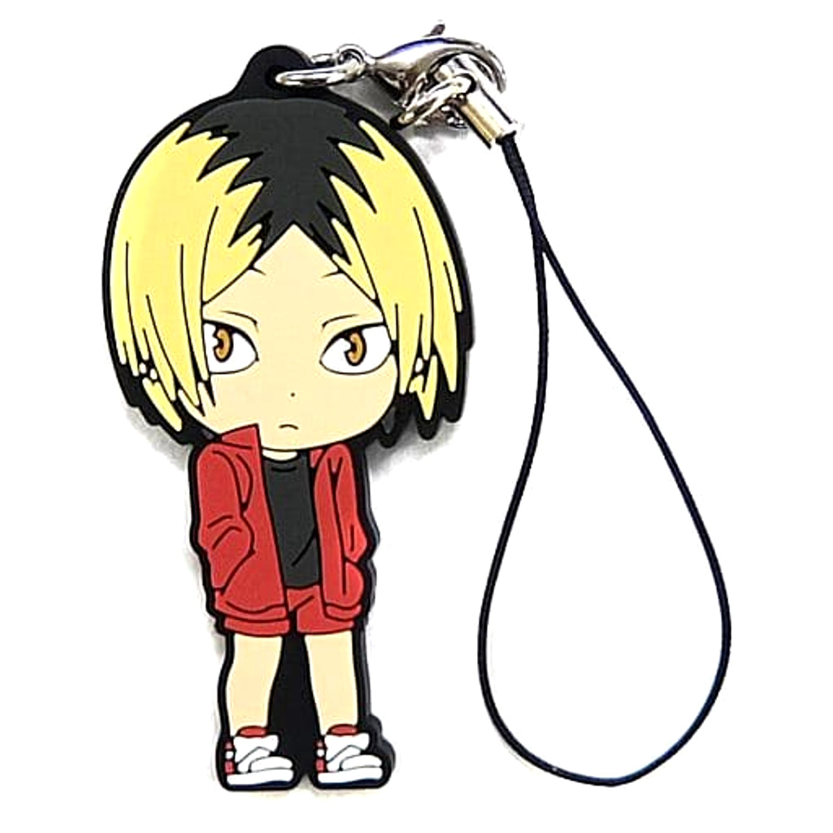 Haikyu!! Kenma Kozume Ichiban Kuji Let's Go Tokyo!! Rival School Rubber Strap Kyunchara Illustrations Prize I Keychains [USED]