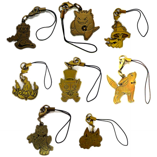 Set of 8 Pokemon Metal Strap Collection mystery mansion Pokemon Center Limited [USED]