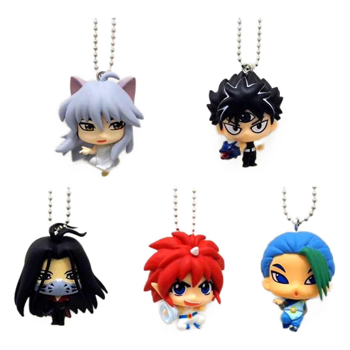 Yu Yu Hakusho Hiei & Others Chibi Mascot 2 All 5 Types Set Mascot [USED]