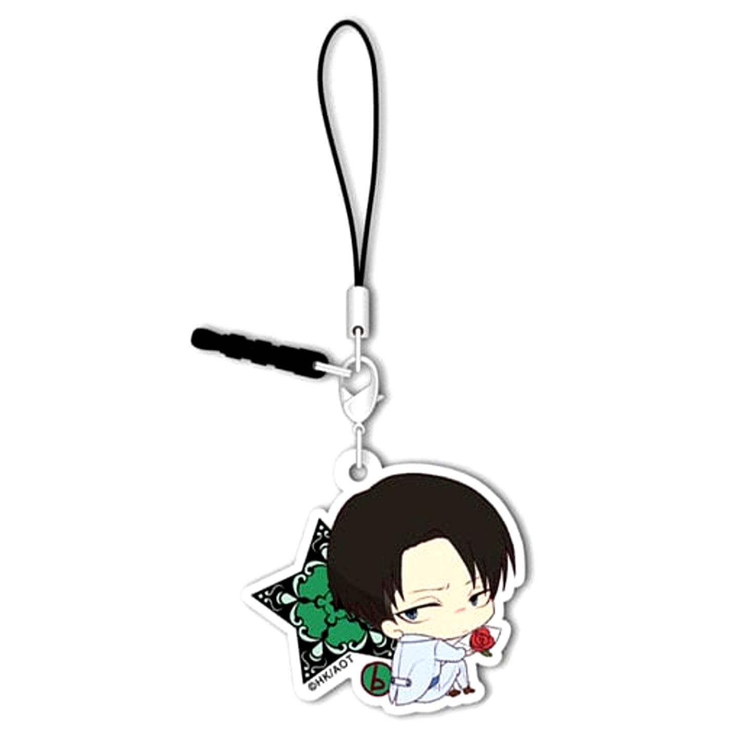 Levi Attack on Titan Botchi-kun Acrylic Charm Christmas Ver. [USED]