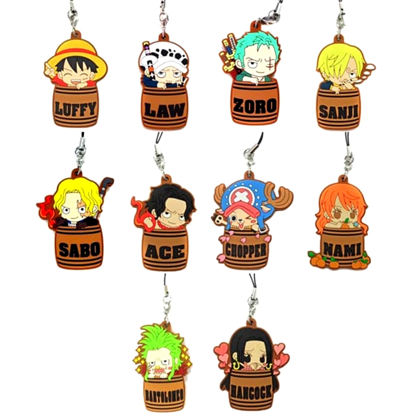 One Piece Rubber Strap Collection Taru Colle Vol 7 Set of 10 Event Limited [USED]