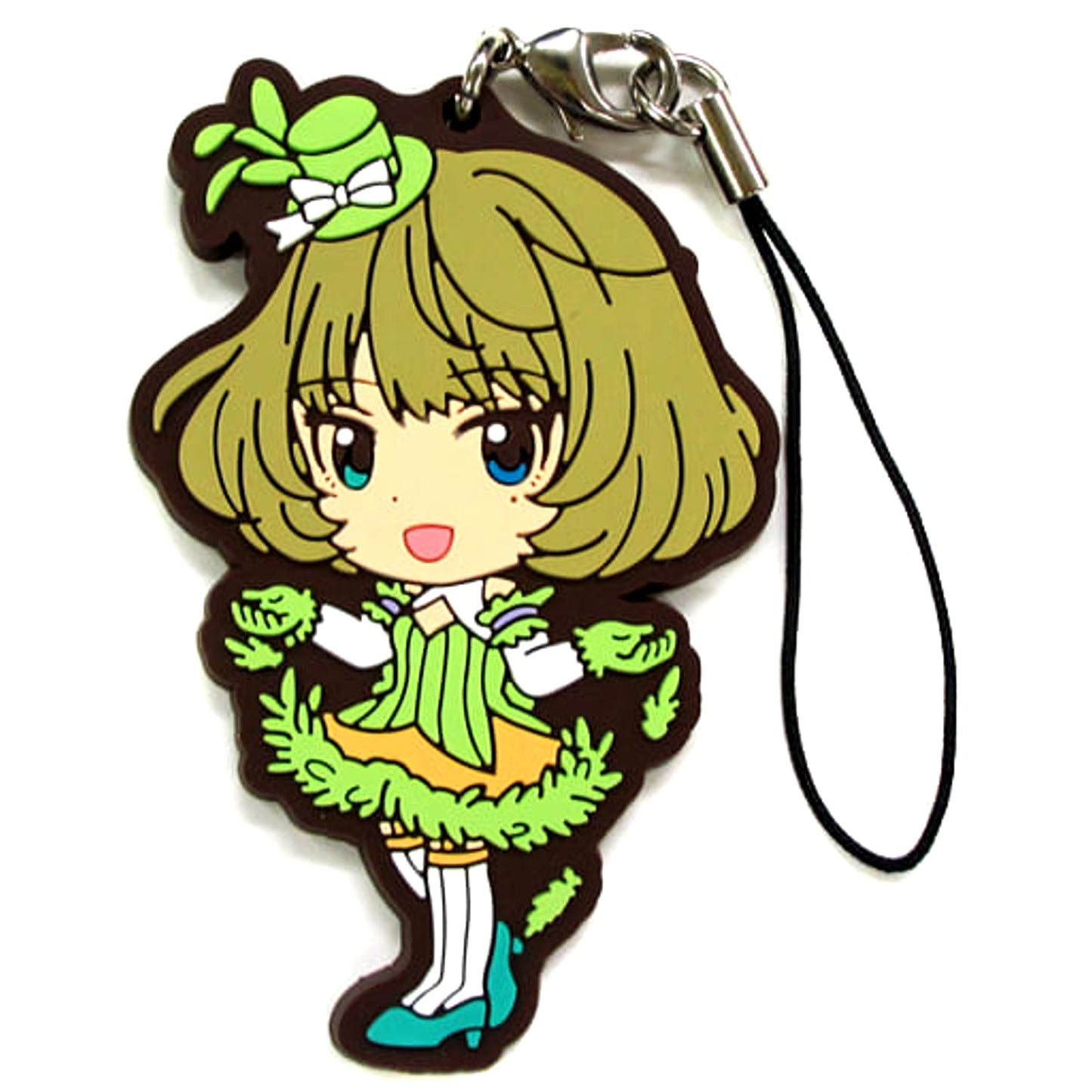 THE IDOLM@STER Cinderella Girls Takagaki Kaede 346 Pro Ver. Ichiban Kuji 346 Pro Idol Festival!! Rubber Charm Kyunchara Illustrations Prize J [USED]