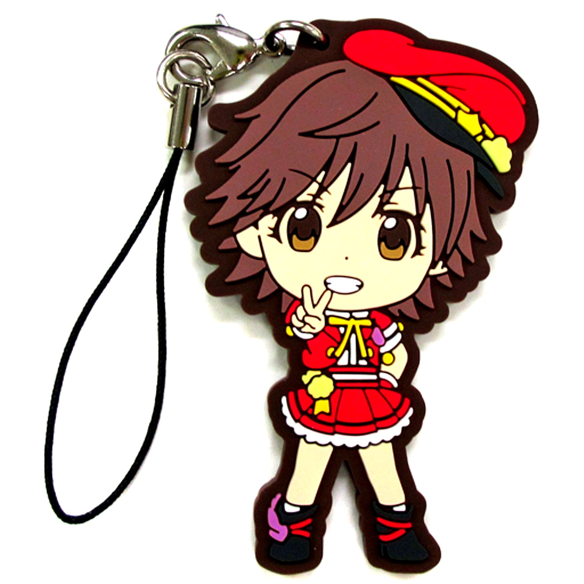Mio Honda Prize K The Idolmaster Cinderella Girls 346 Pro Idol Fes Cinderella Project Ver. Ichiban Kuji Kyun Chara Illustrations Rubber Strap [USED]