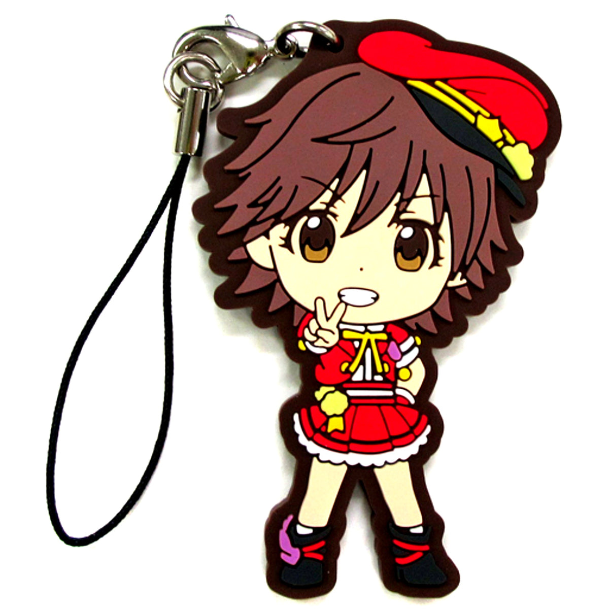 Mio Honda Prize K The Idolmaster Cinderella Girls 346 Pro Idol Fes Cinderella Project Ver. Ichiban Kuji Kyun Chara Illustrations Rubber Strap [USED]