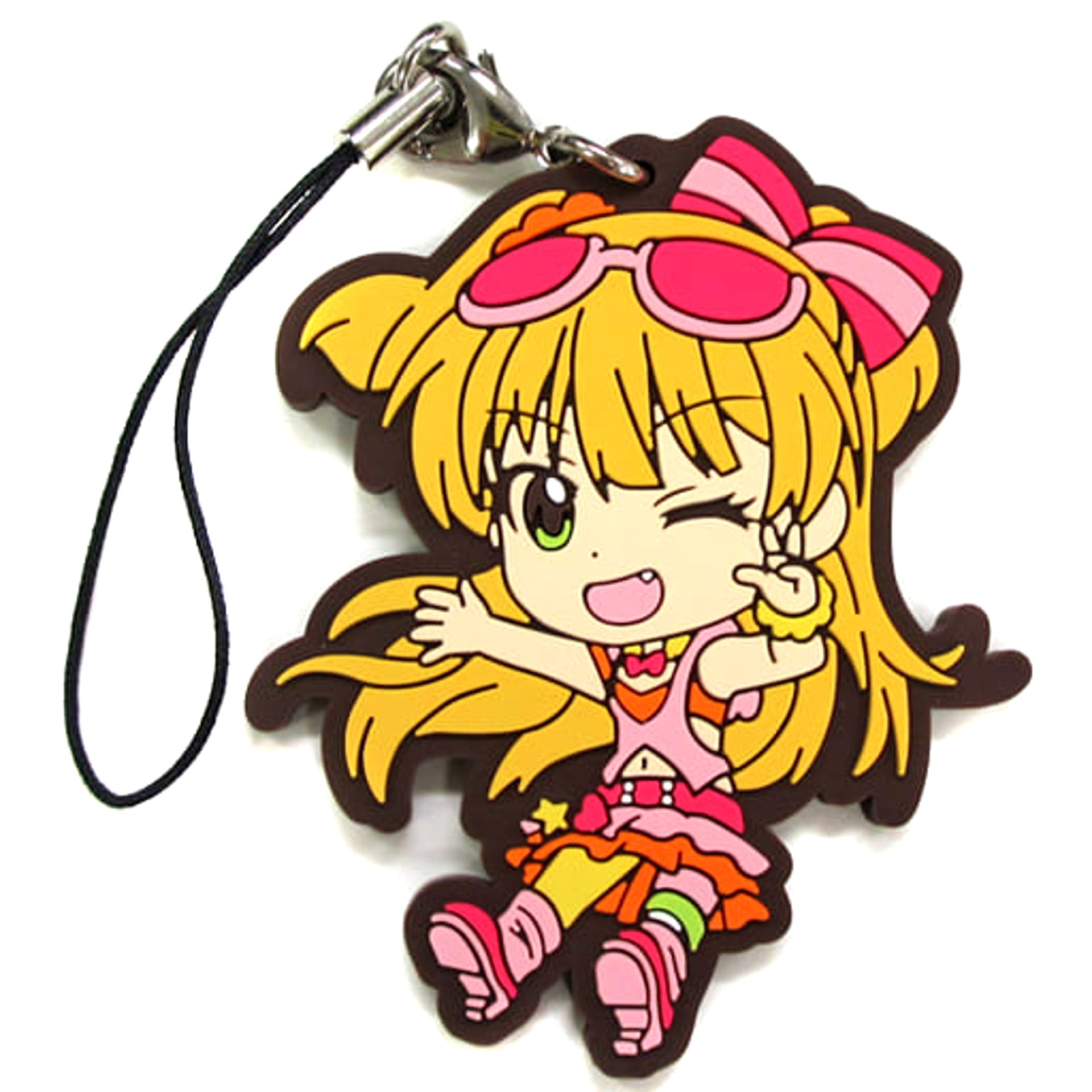 THE IDOLM@STER Cinderella Girls Rika Jougasaki Cinderella Project Ver. Ichiban Kuji 346 Pro Idol Festival!! Rubber Charm Kyunchara Illustrations Prize K [USED]