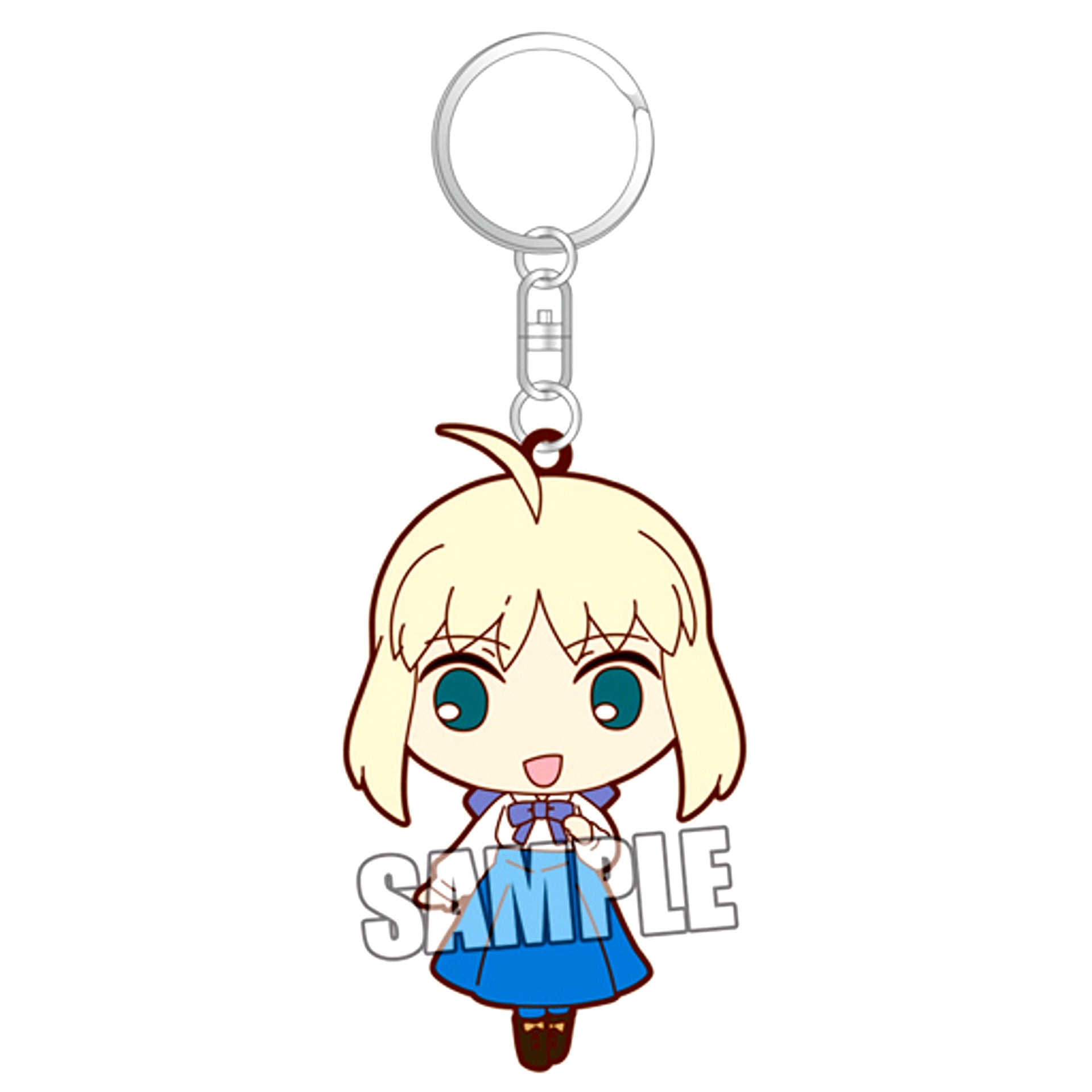 Saber Fate/stay night Unlimited Blade Works Rubber Mascot [USED]