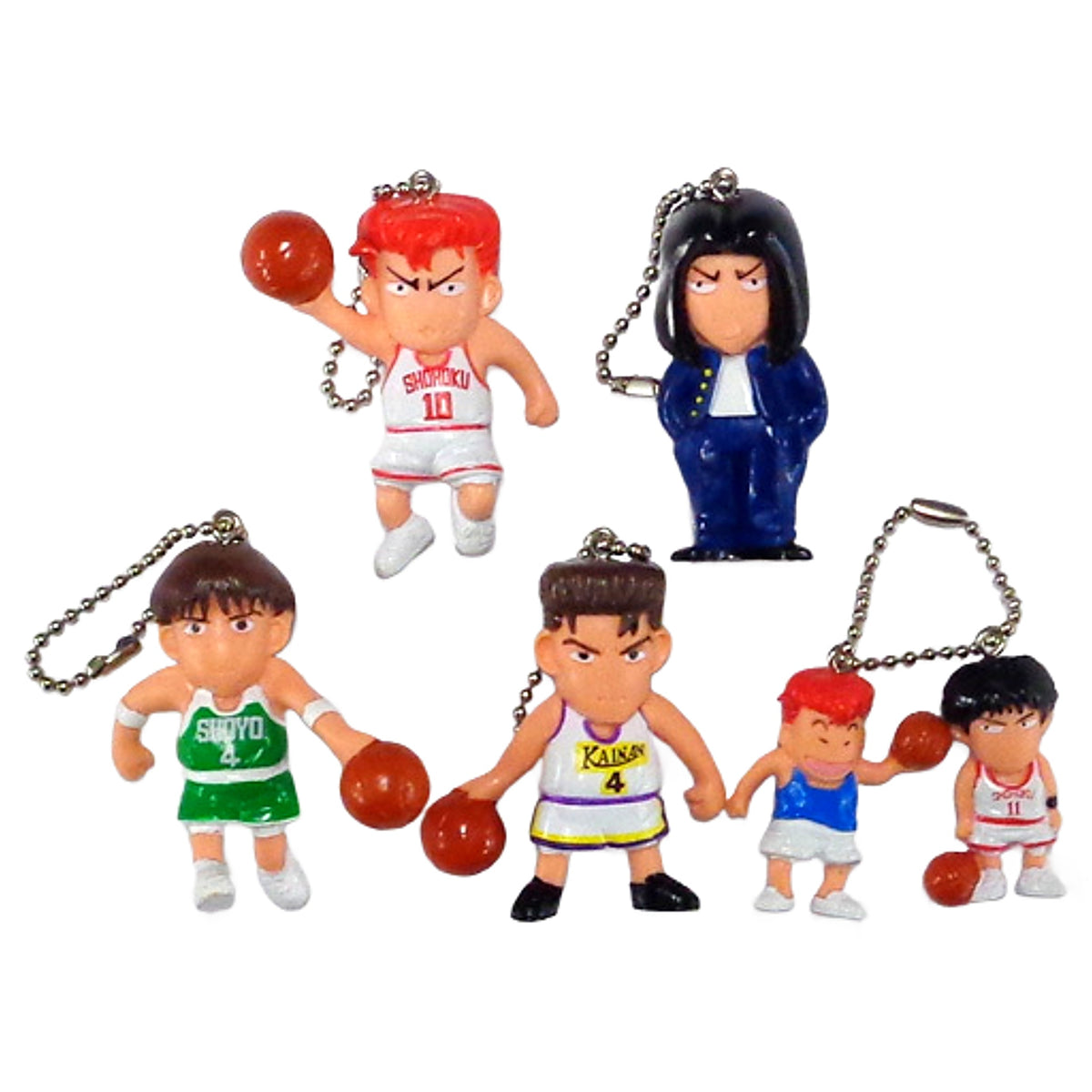 Hisashi Mitsui & Others Slam Dunk All 5 Types Set Gashapon Slam Swing 2 [USED]