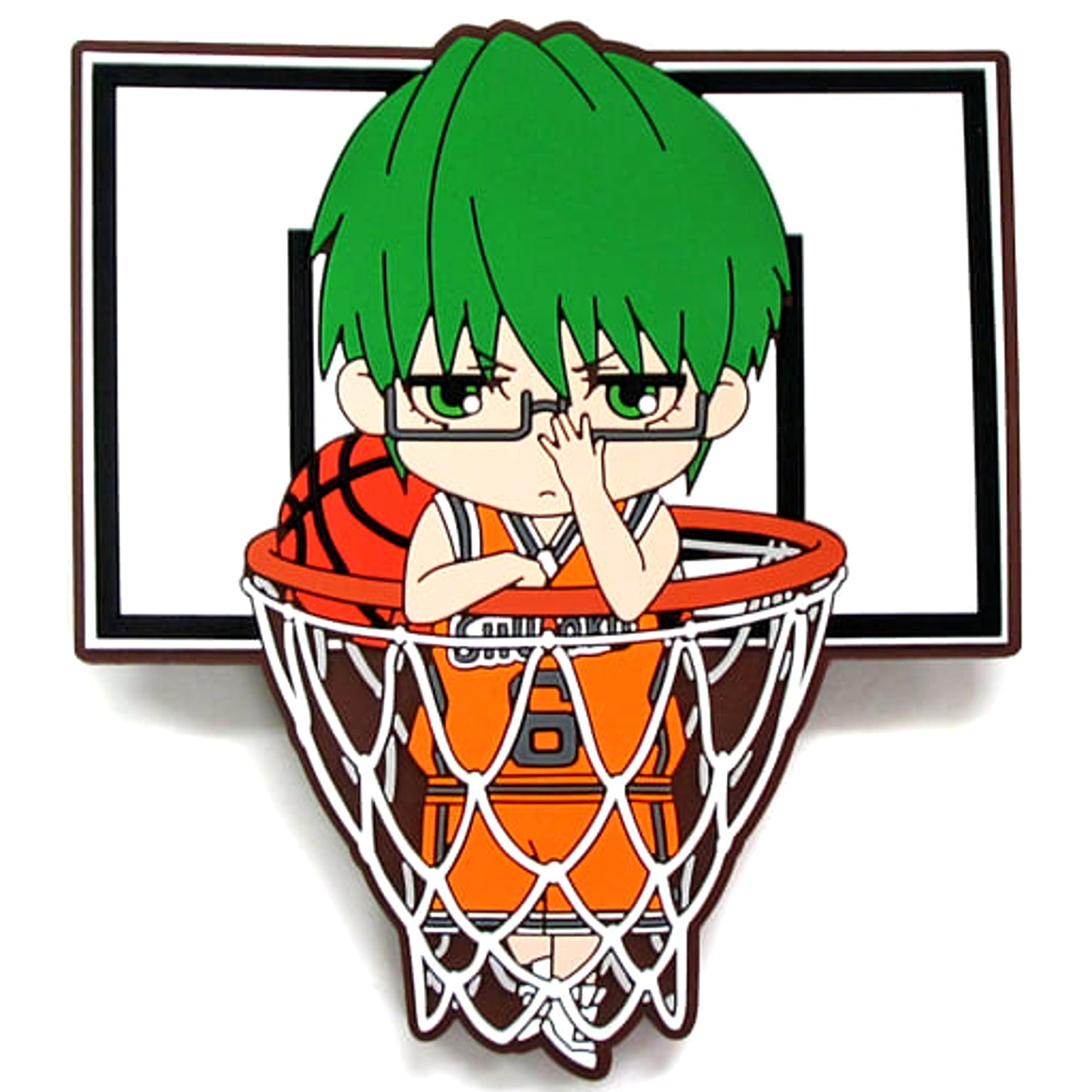 Kuroko's Basketball Shintaro Midorima 4 Hugpita Big Rubber Bag Charm Collection Charm [USED]