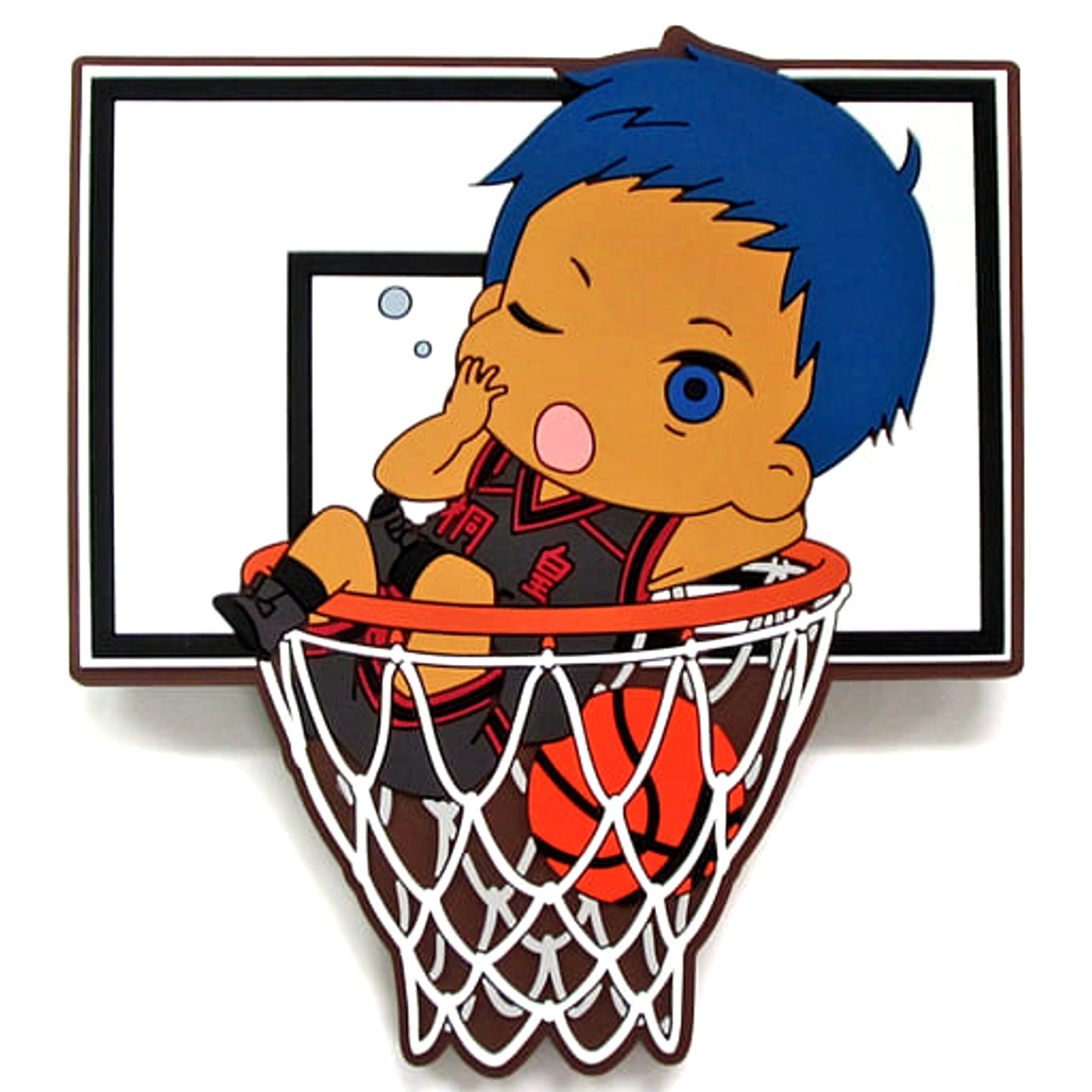 Kuroko's Basketball Aomine Daiki 5 Hugpita Big Rubber Bag Charm Collection Charm [USED]