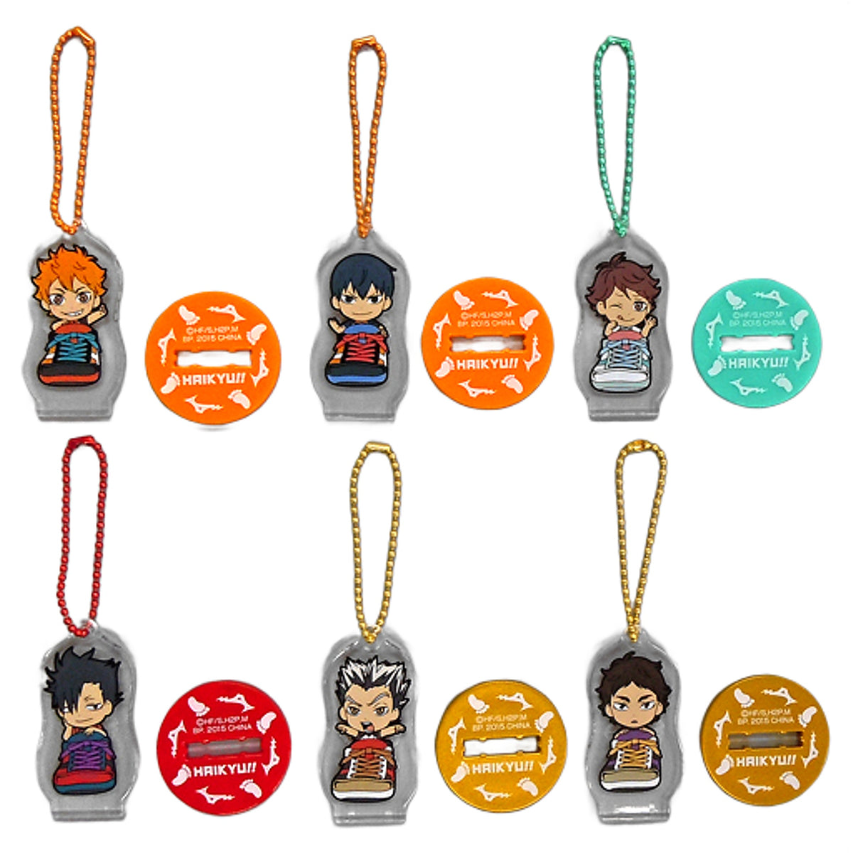 Haikyu!! Shoyo Hinata & Others TORUPAKA! Touji Danketsu! Special Stand Keychain Set Double Chance Campaign Set of 6 Keychains [USED]